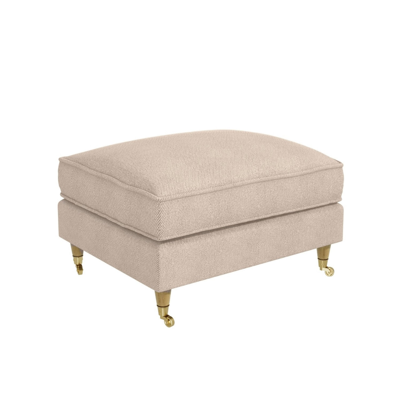 Footstool Soft Upholstered Classic Finish