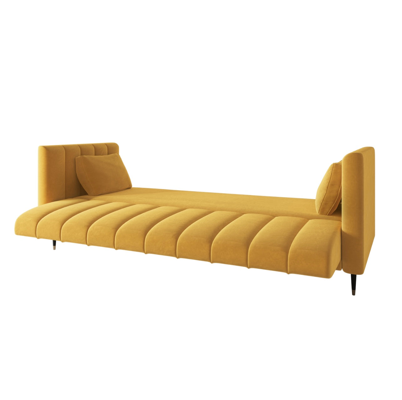 Sofa Bed 3 Seater in Velvet with Cushions