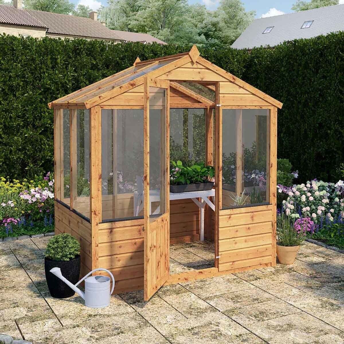 Greenhouse with Opening Roof Vent