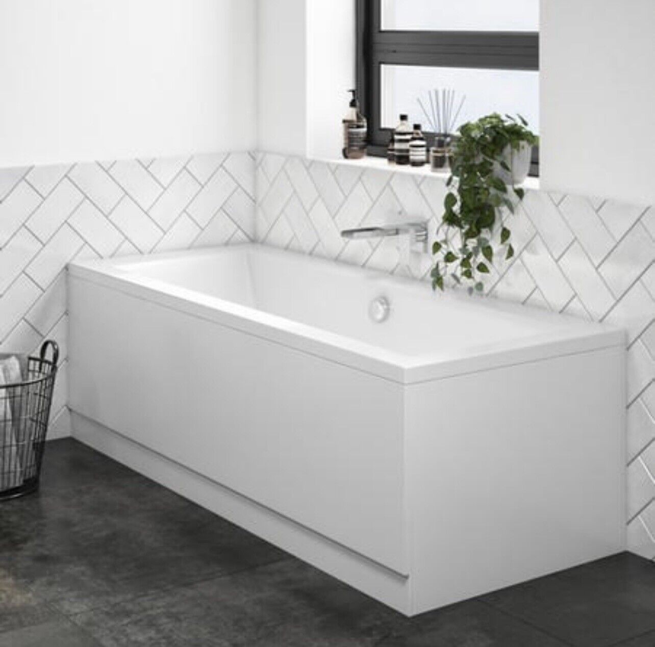 Gloss White Bath Double Ended