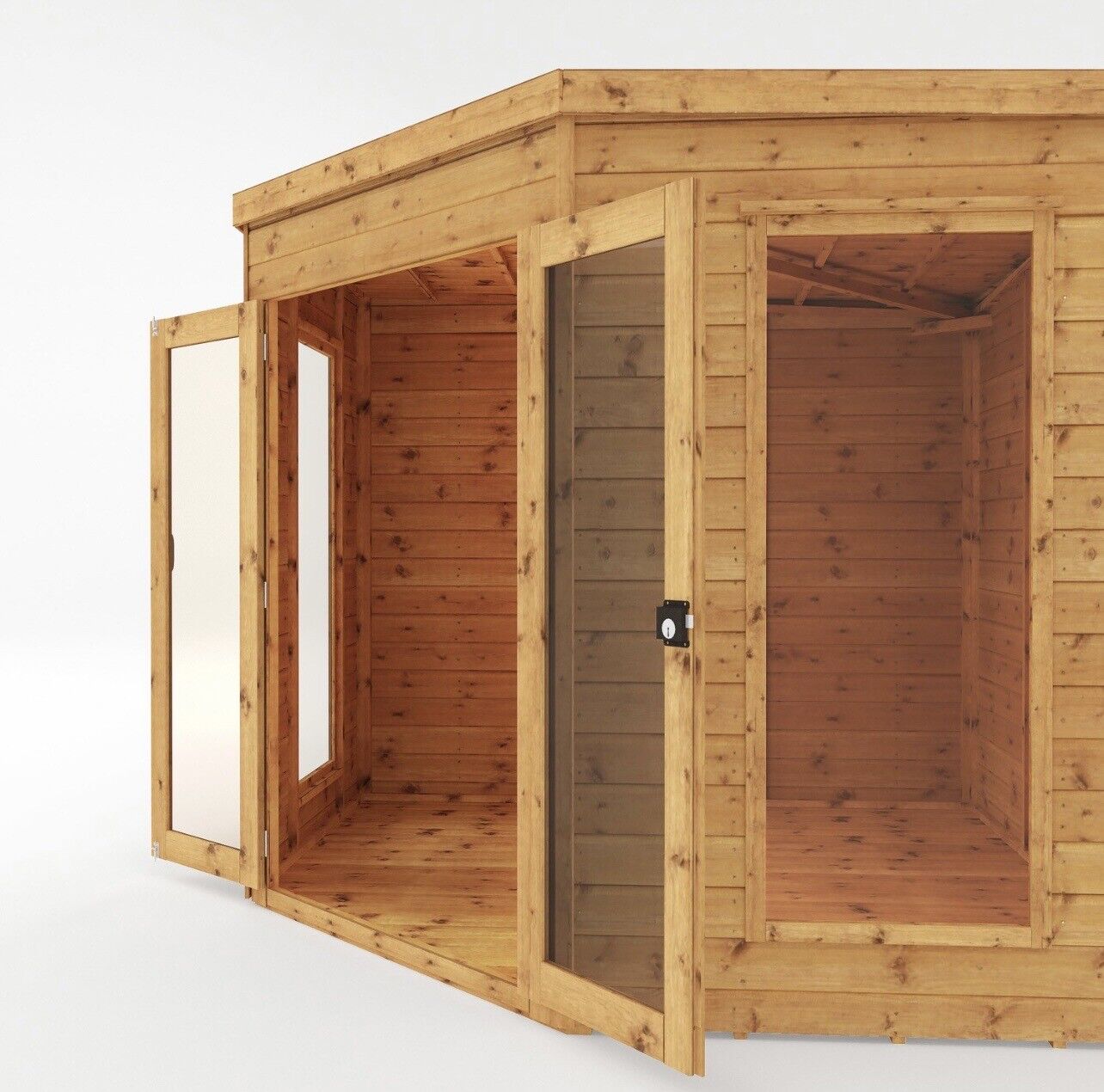 Summerhouse with Double Shatterproof Doors and Lockable