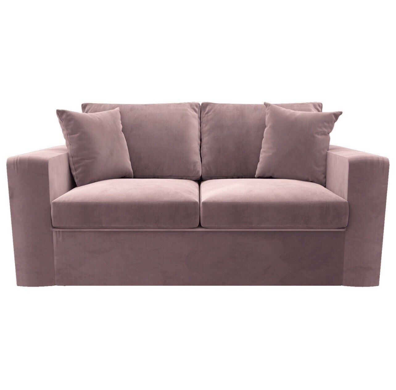 Sofa Bed 2 Seater in Velvet with Cushions